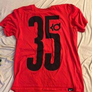 Red Nike KD shirt